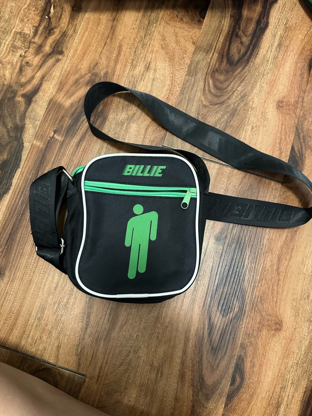 Billie Black and Green Crossbody Belt Bag for Men